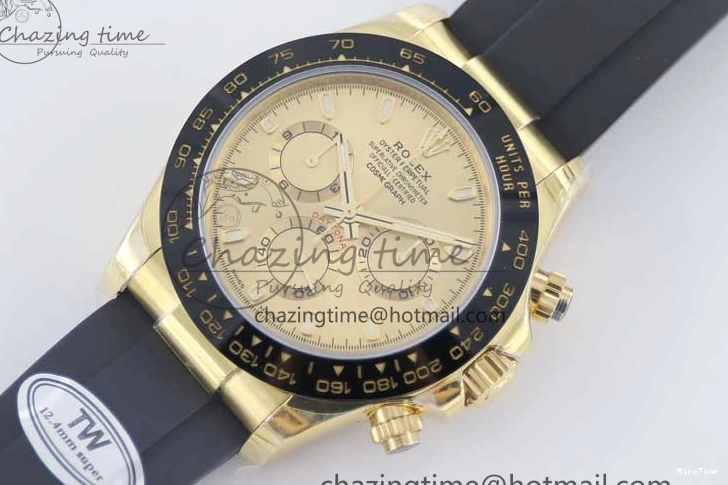 MiroTime 0423 Daytona 116518 TWF 1:1 Best Edition 904L Steel YG Dial on Oysterflex Strap A Youthful 2424